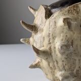 Large Organic Glazed Stoneware Chestnut Sculpture, 20th Century