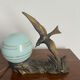 Art Deco night light circa 1930 swallow/seagull