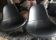 Ikea Tirup Black Leather Armchairs