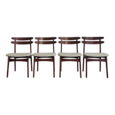 Chaises de salle à manger danoises vintage en teck
