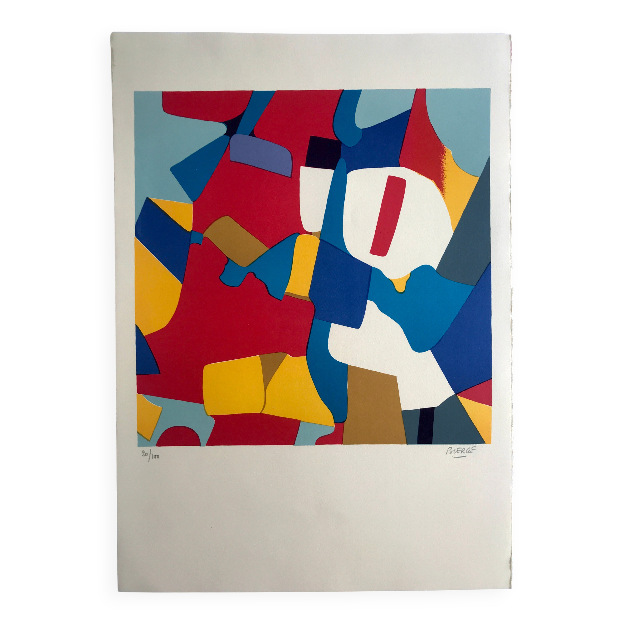 Roland BIERGE, Montfermeil, 1978. Original lithograph signed in pencil.