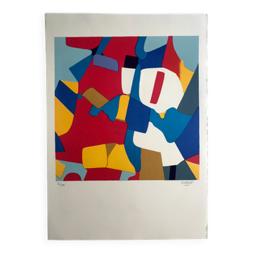 Roland BIERGE, Montfermeil, 1978. Original lithograph signed in pencil.