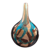 Soliflore vase in blown glass signed Mdina Malta 1970s