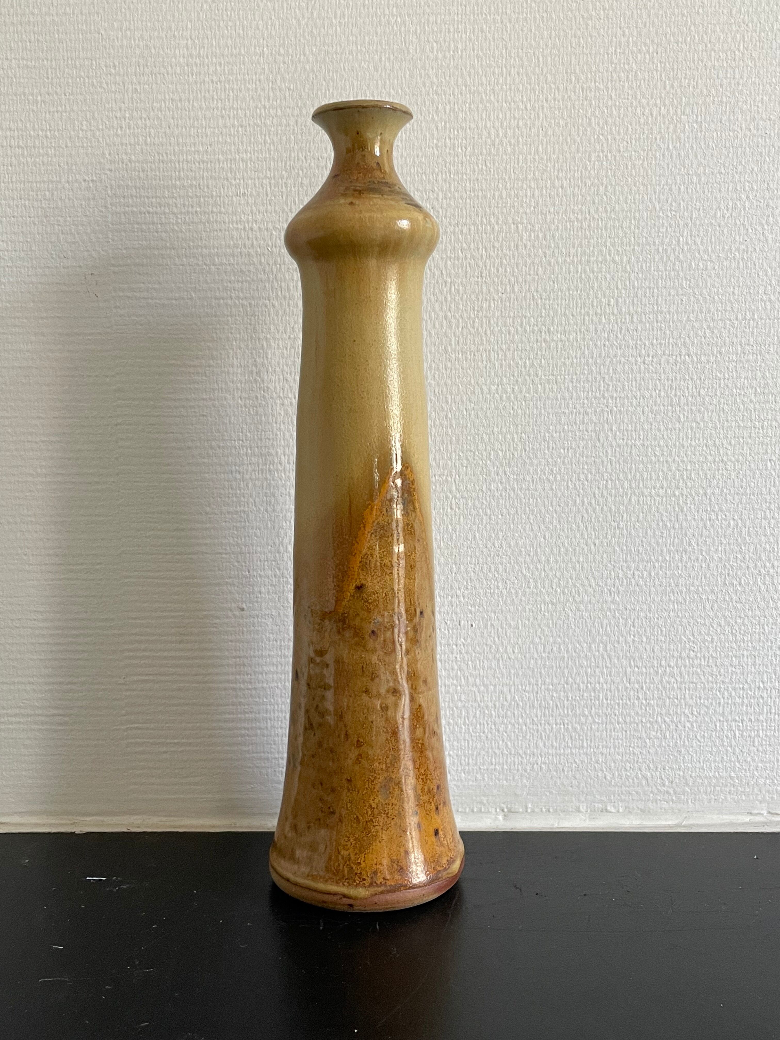 Vintage stoneware soliflore vase