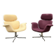 2x Artifort Big Tulip by Pierre Paulin, oud model met kruisvoet