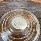 5 tasses à café en verre italiennes fumées Gondolo 