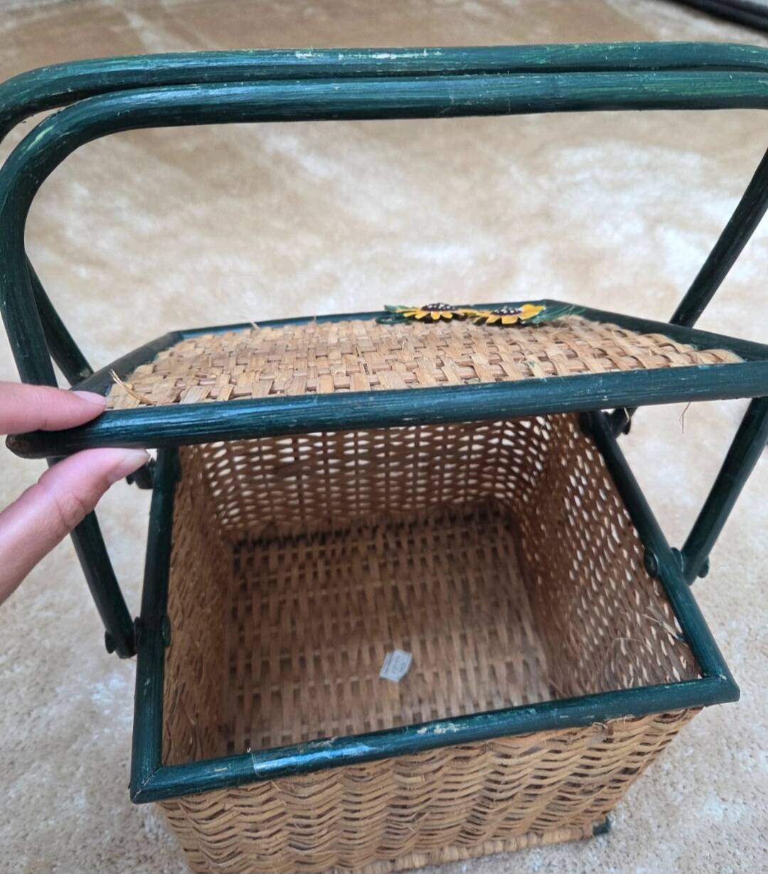 Panier vintage en osier