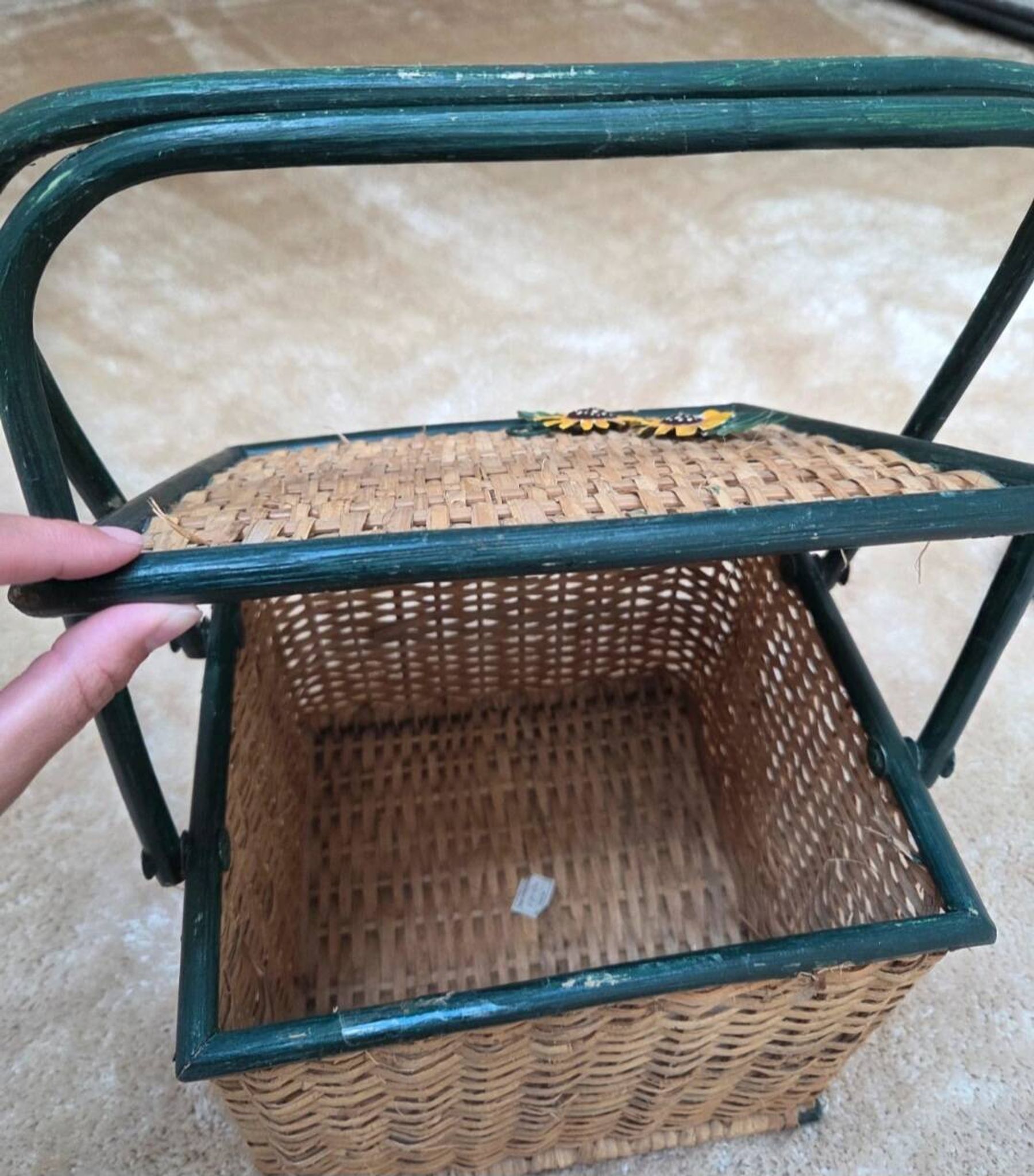 Panier vintage en osier