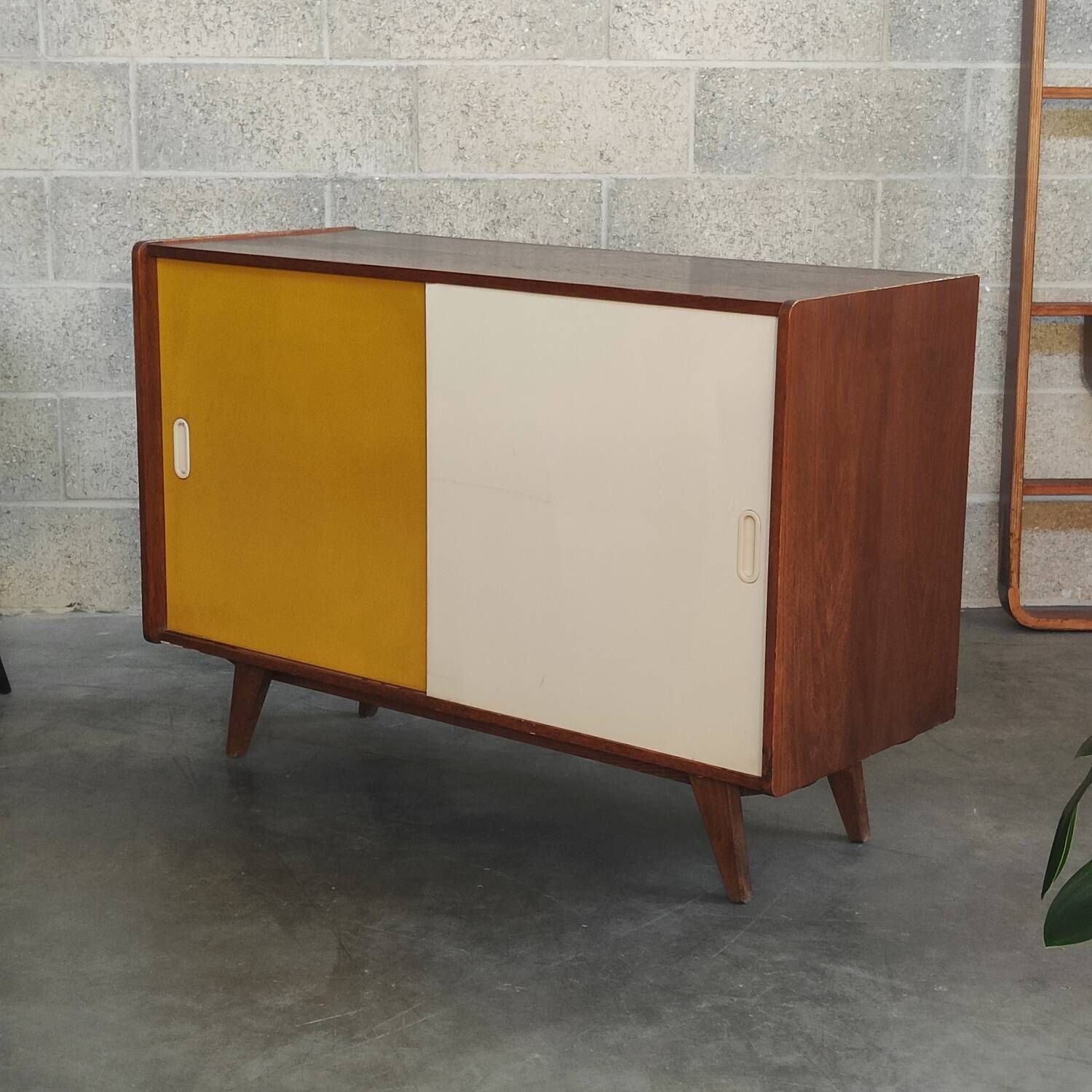 Yellow U 452 Commode Sideboard by Jiri Jiroutek for Interier Praha 1960