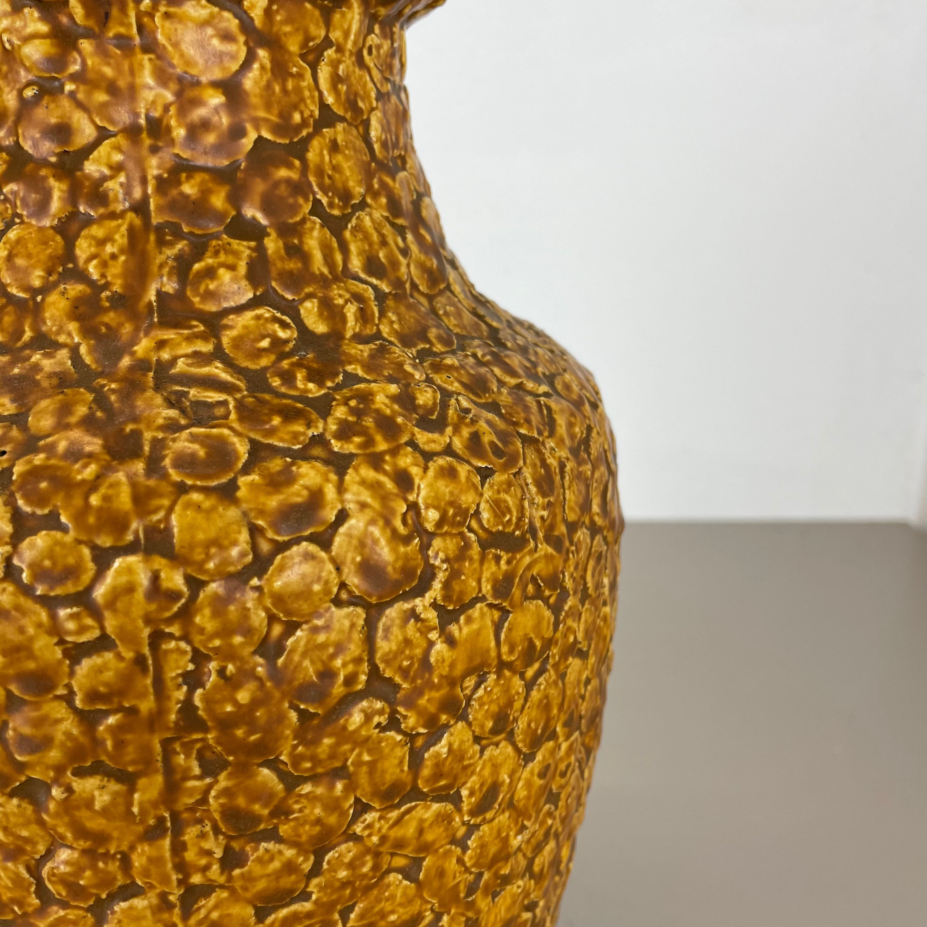 Super colorful fat lava pottery "contura" vase by bay ceramics, germany, 1950s