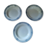Assiettes creuses porcelaine sarreguemines carina