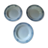 Assiettes creuses porcelaine sarreguemines carina