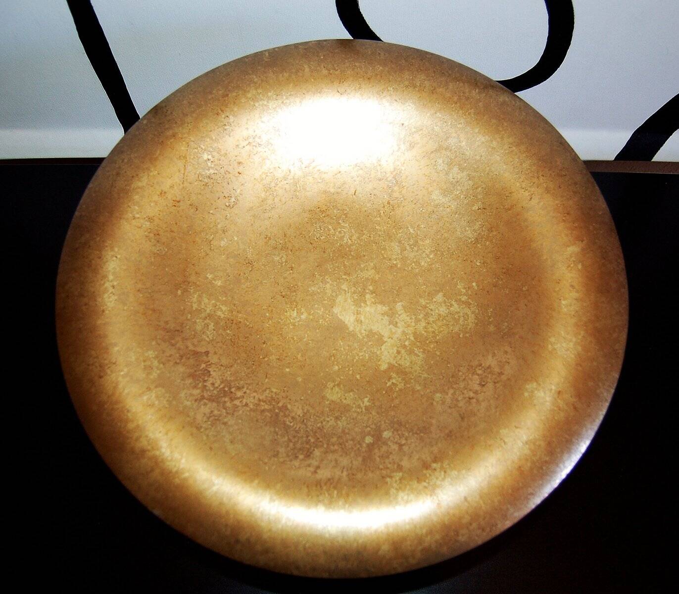 Art Deco Bronze and Stained Glass Centerpiece from Buschi, 1930s