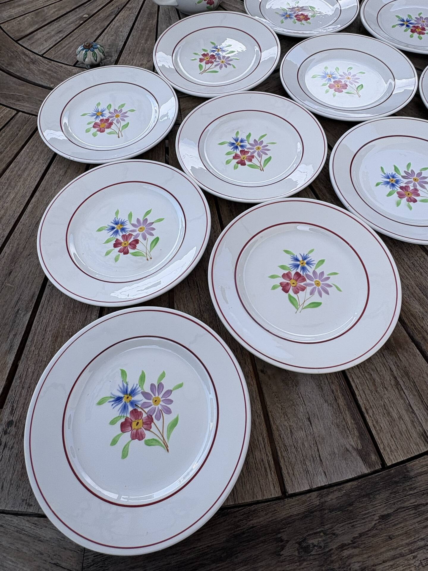 Saucière et assiettes à dessert Ceranord
