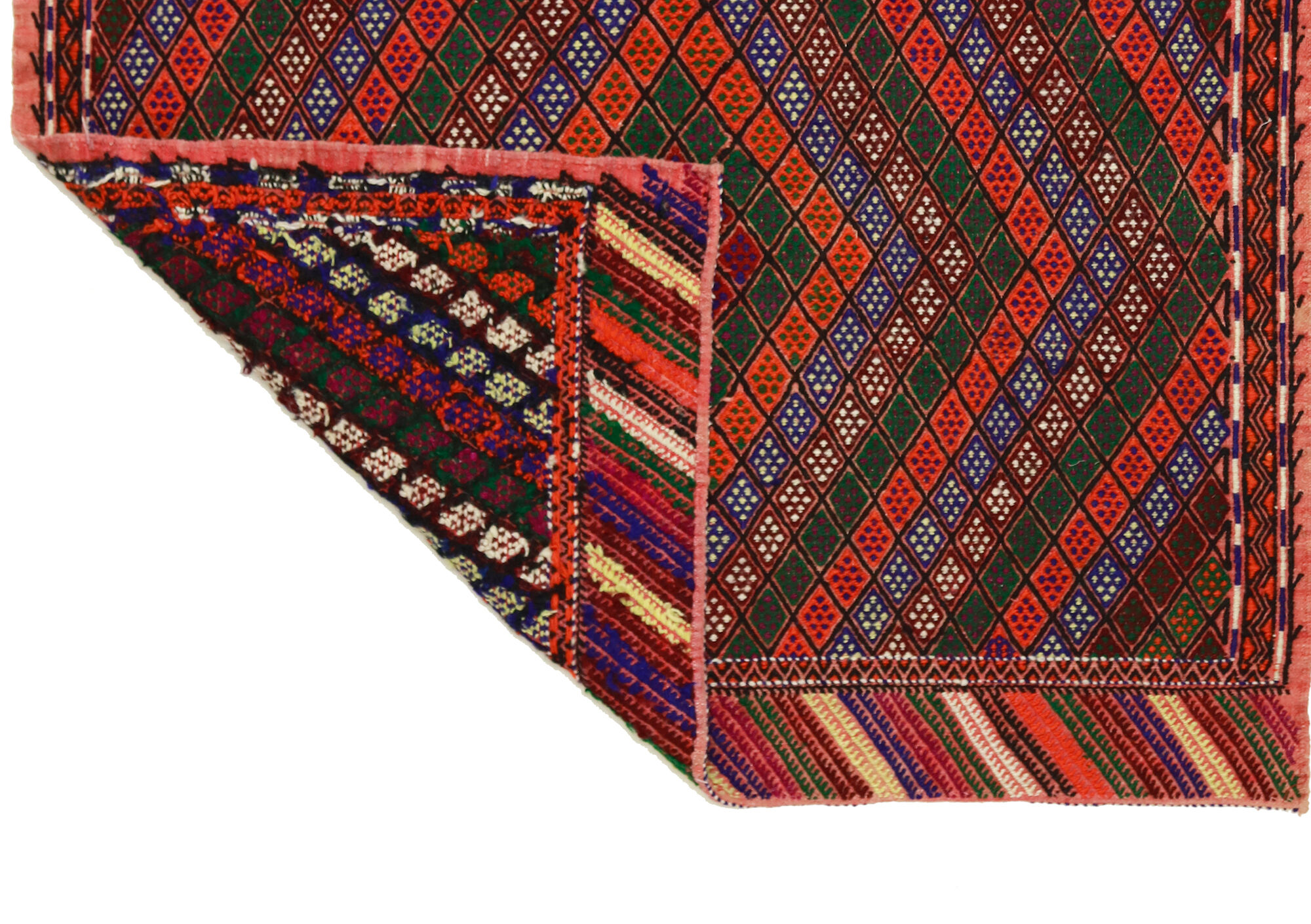 Anatolian handmade kilim rug 116 cm x 105 cm