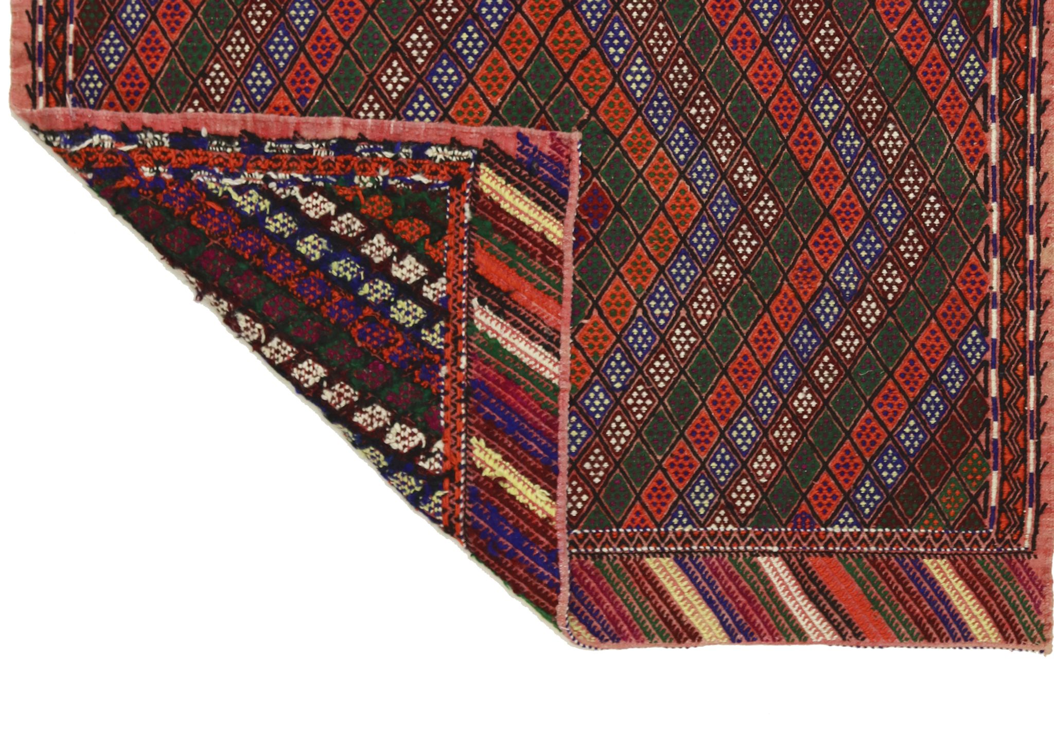 Tapis kilim artisanal d’Anatolie 116 cm x 105 cm