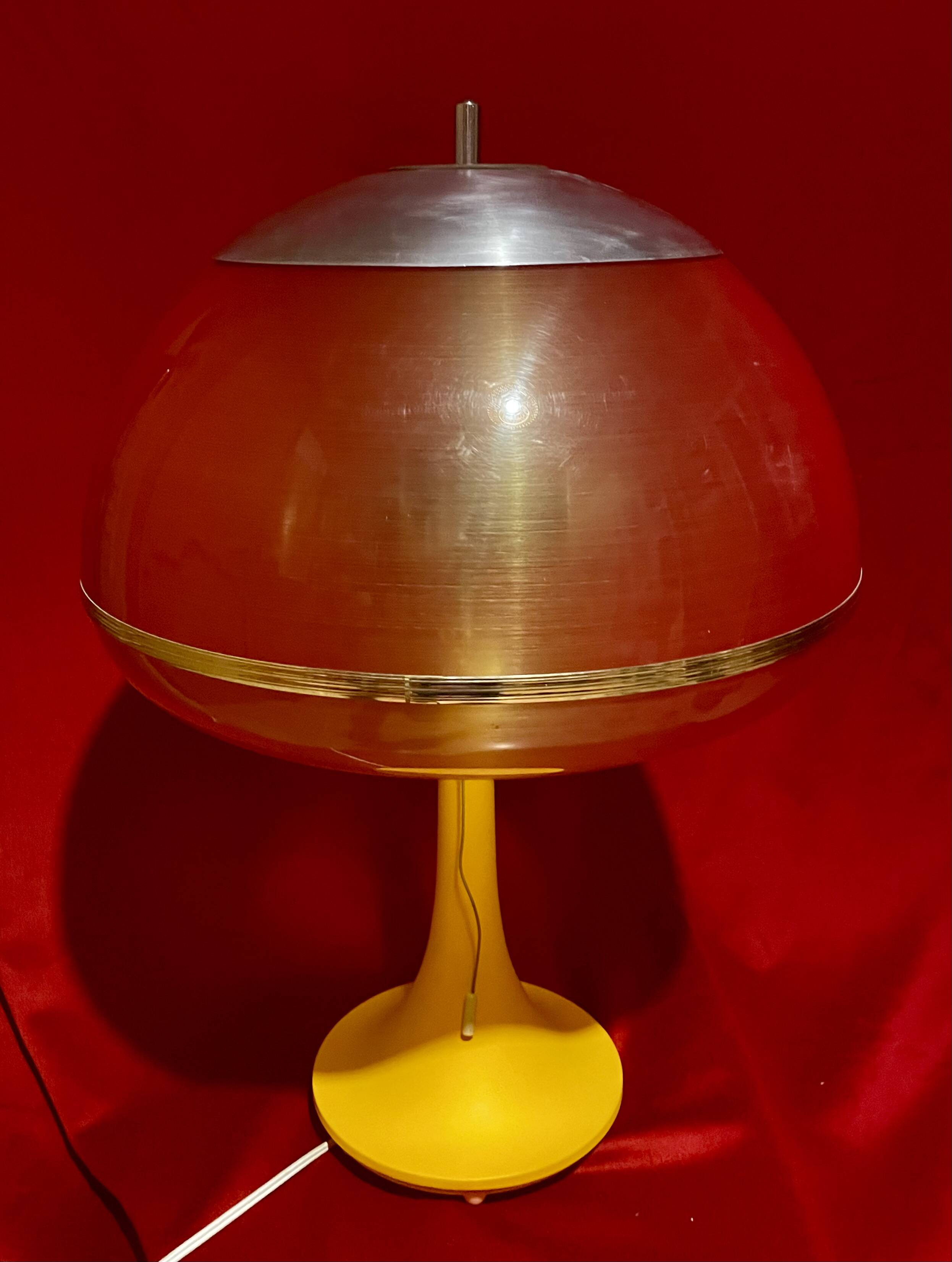 Vintage "Guzzini" mushroom lamp, Italian made, 1960s/1970s