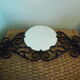 Porte manteau mural vintage avec miroir, 4 patères, fer forgé