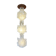 Very large cascading chandelier in mother-of-pearl, Verner Panton style, 1970.