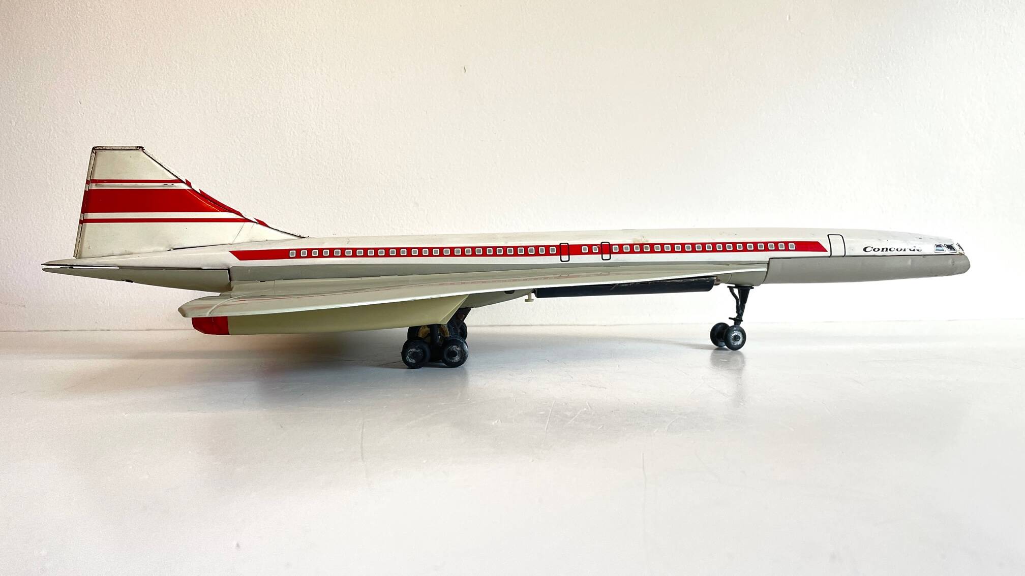 CONCORDE Plane Metal Toy JOUSTRA Vintage