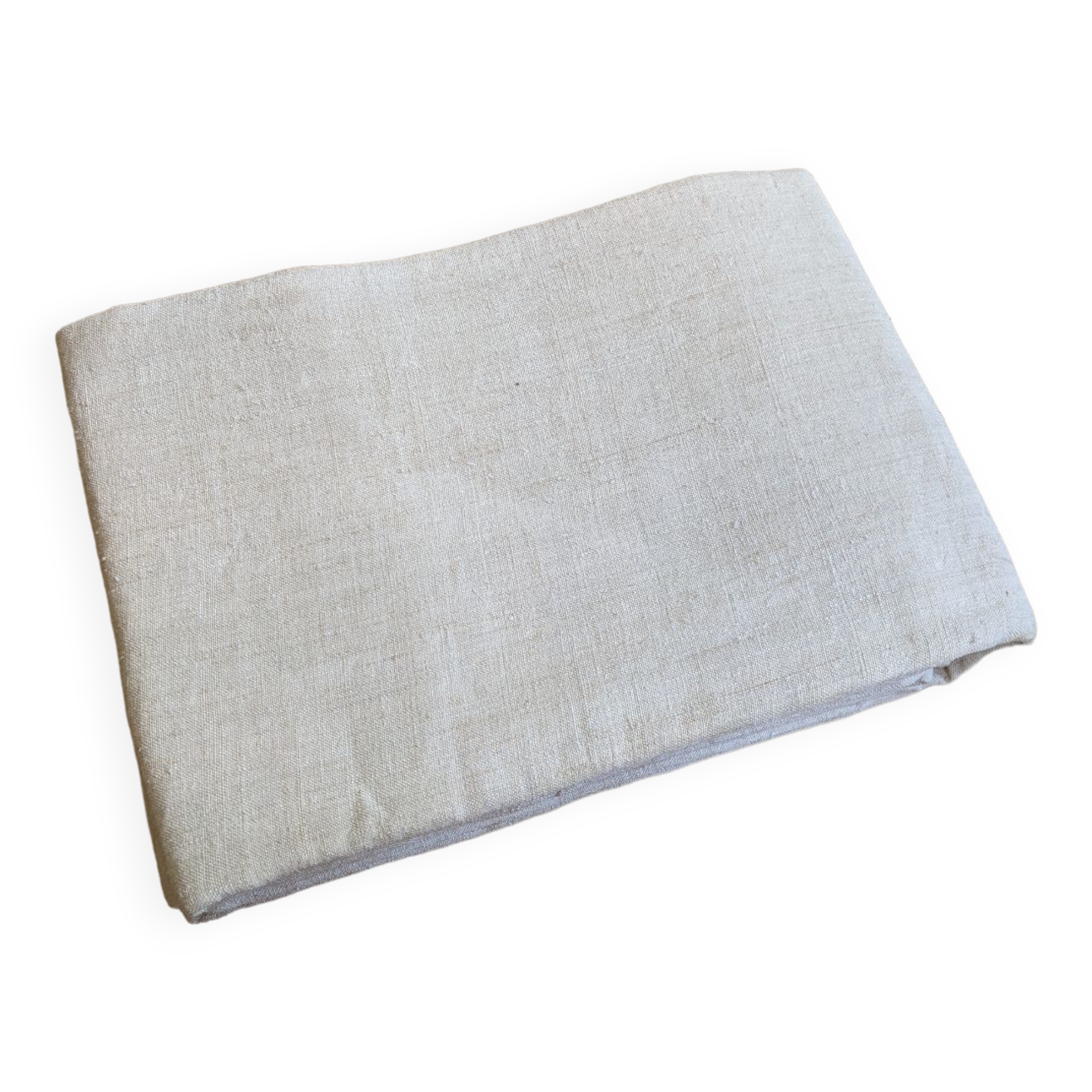 LM embroidered antique hemp sheet