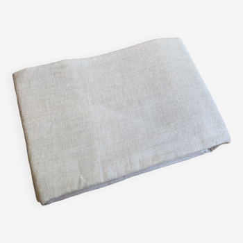 LM embroidered antique hemp sheet