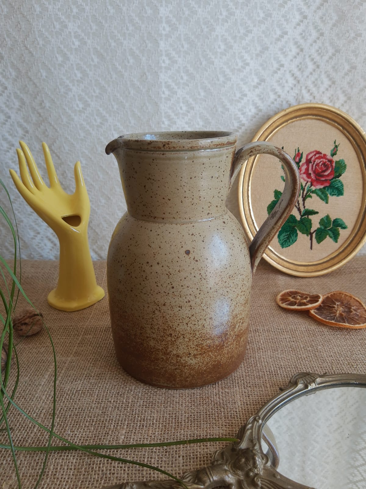 Vintage stoneware jug/pitcher