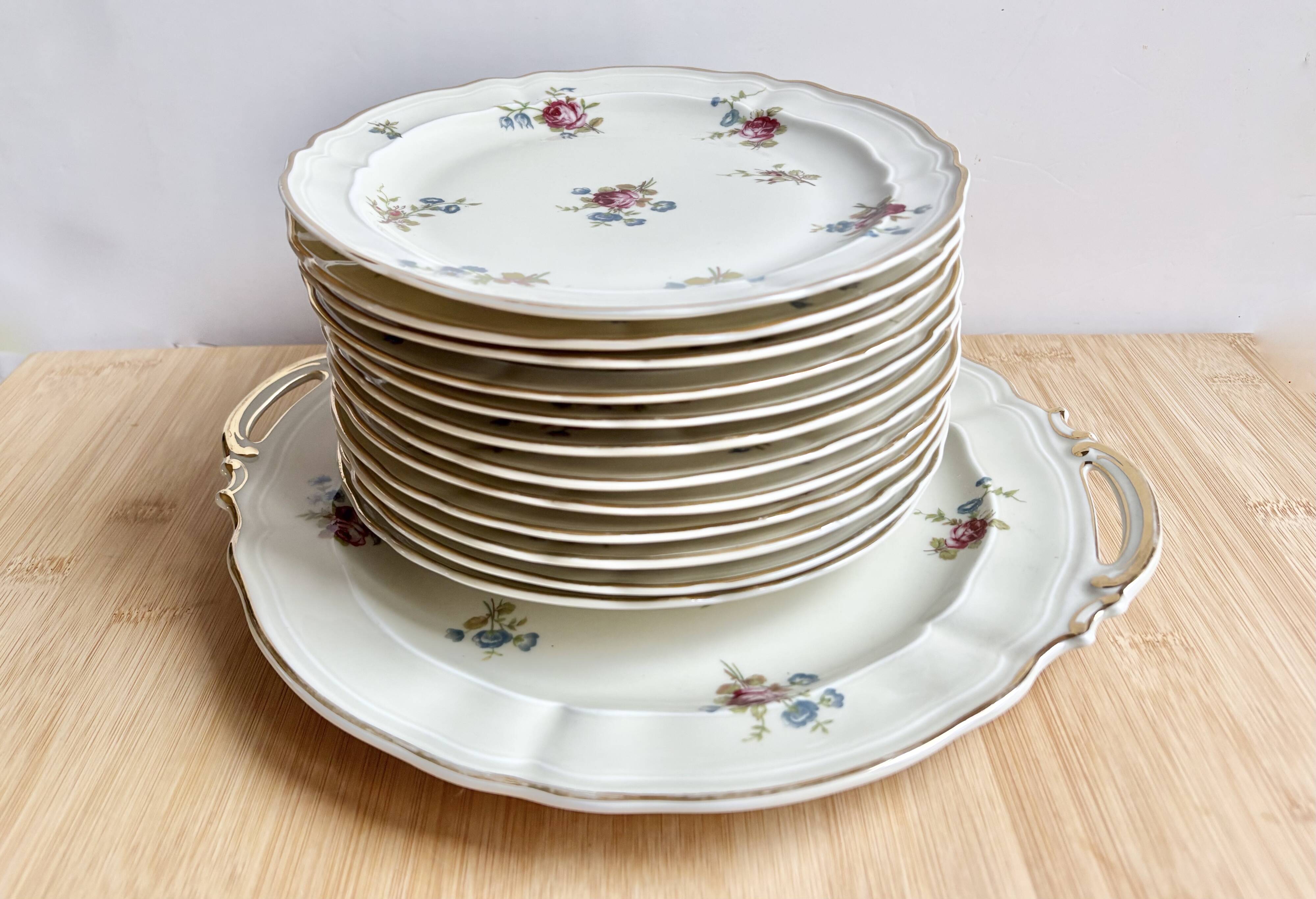 Service à dessert Bernardaud Porcelaine fine