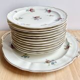 Service à dessert Bernardaud Porcelaine fine