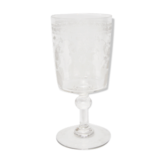M crystal-infused foot glass