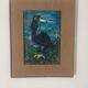 Enamel painting on copper bird 1950s/60s