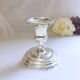 Candle holder on silver metal base Regency Style 20th West Germany