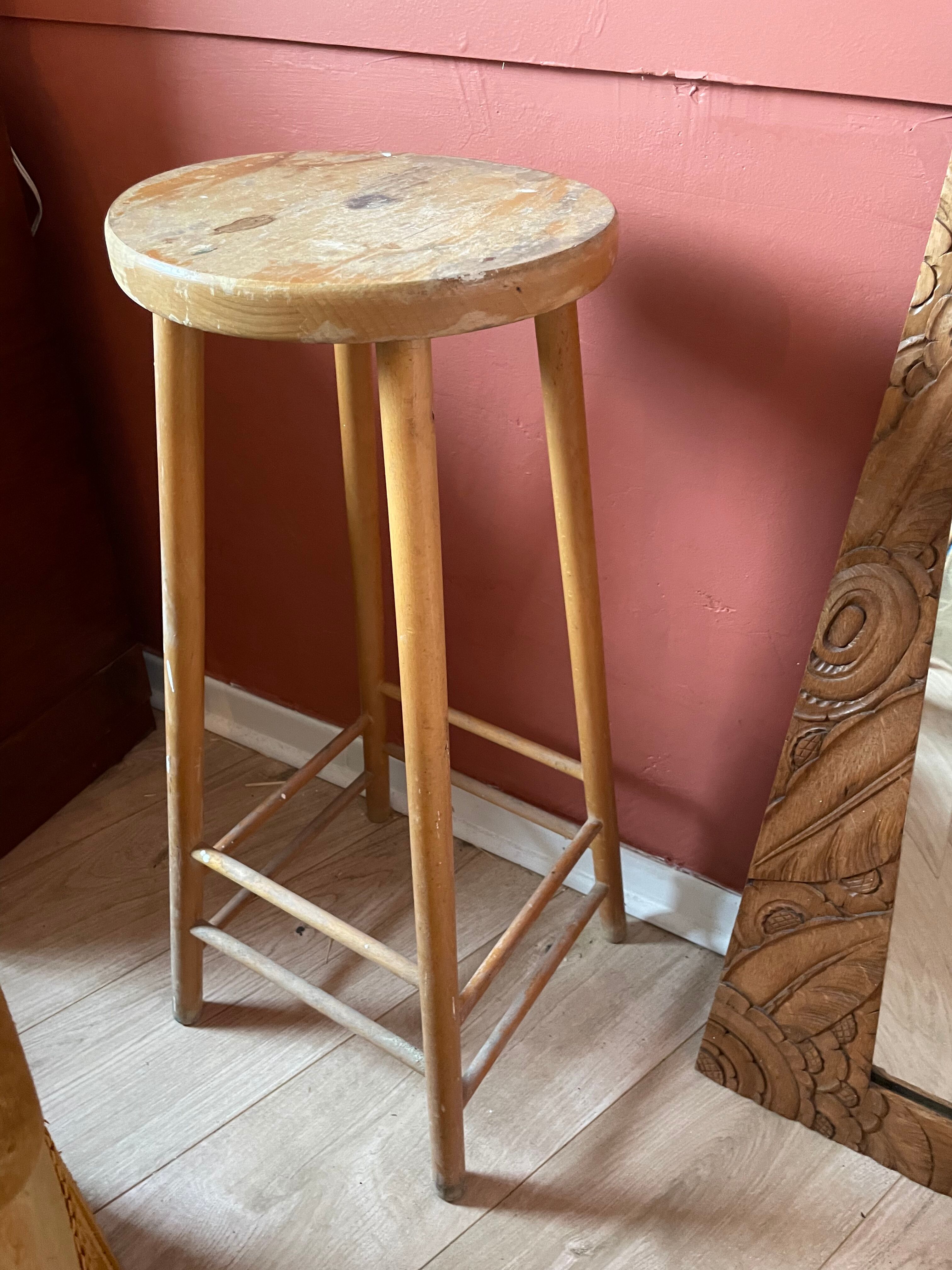 Wooden stool