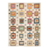 Multicolor High and Low pile Rug with Geometric Design, All Wool. Custom Options Available