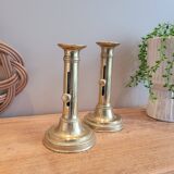 La Redoute x Selency pair of brass candle holders 11