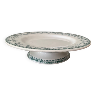 low compote bowl in opaque Gien porcelain, Montigny model