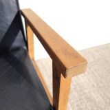 Vintage 60s faux leather armchair