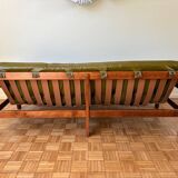 Percival lafer khaki brazilian three-seater sofa mp-41