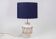 Ceramic lamp, new electrical system and lampshade.
