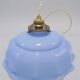 Blue opaline hanging lamp