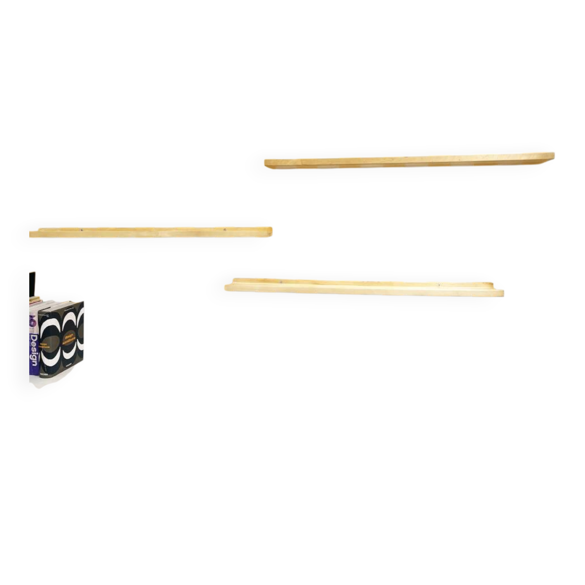 Stripa wall shelf in solid pine, vintage ikea design