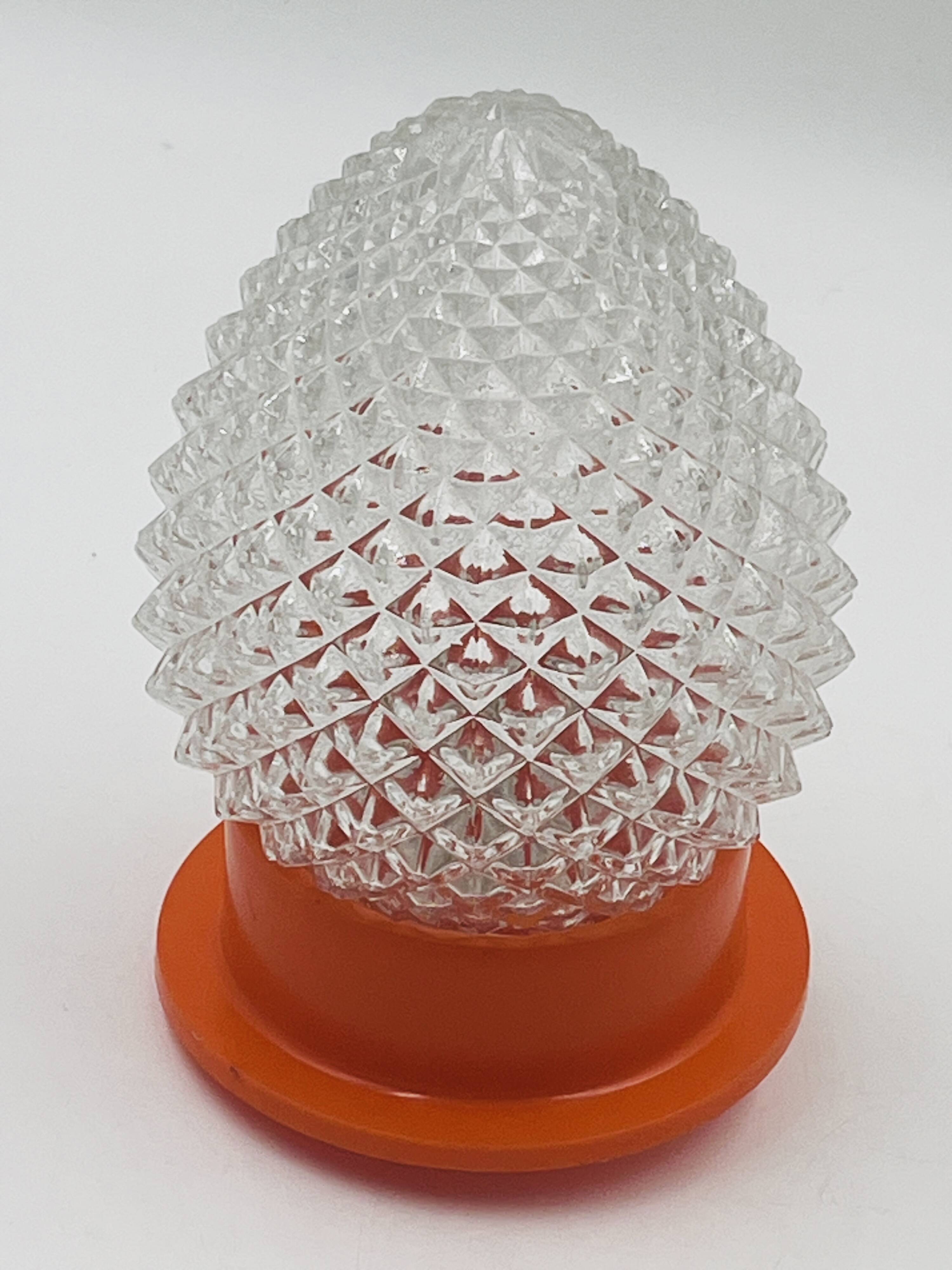 Orange Pinecone Ceiling Light