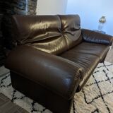 De Sede sofa DS-1023 year 70 in brown leather