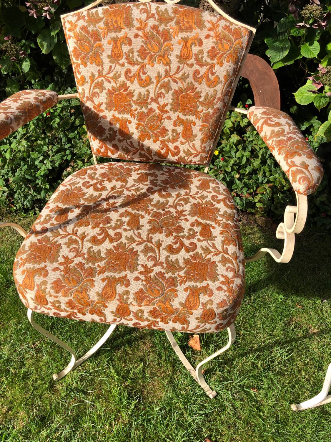 Old garden armchairs