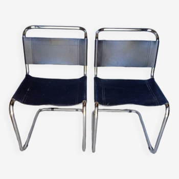 Paire de chaises design B33 epoque 1970