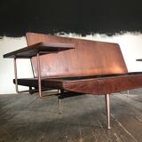 Sofa Walnut copper Wentworth Toothill years 50/60