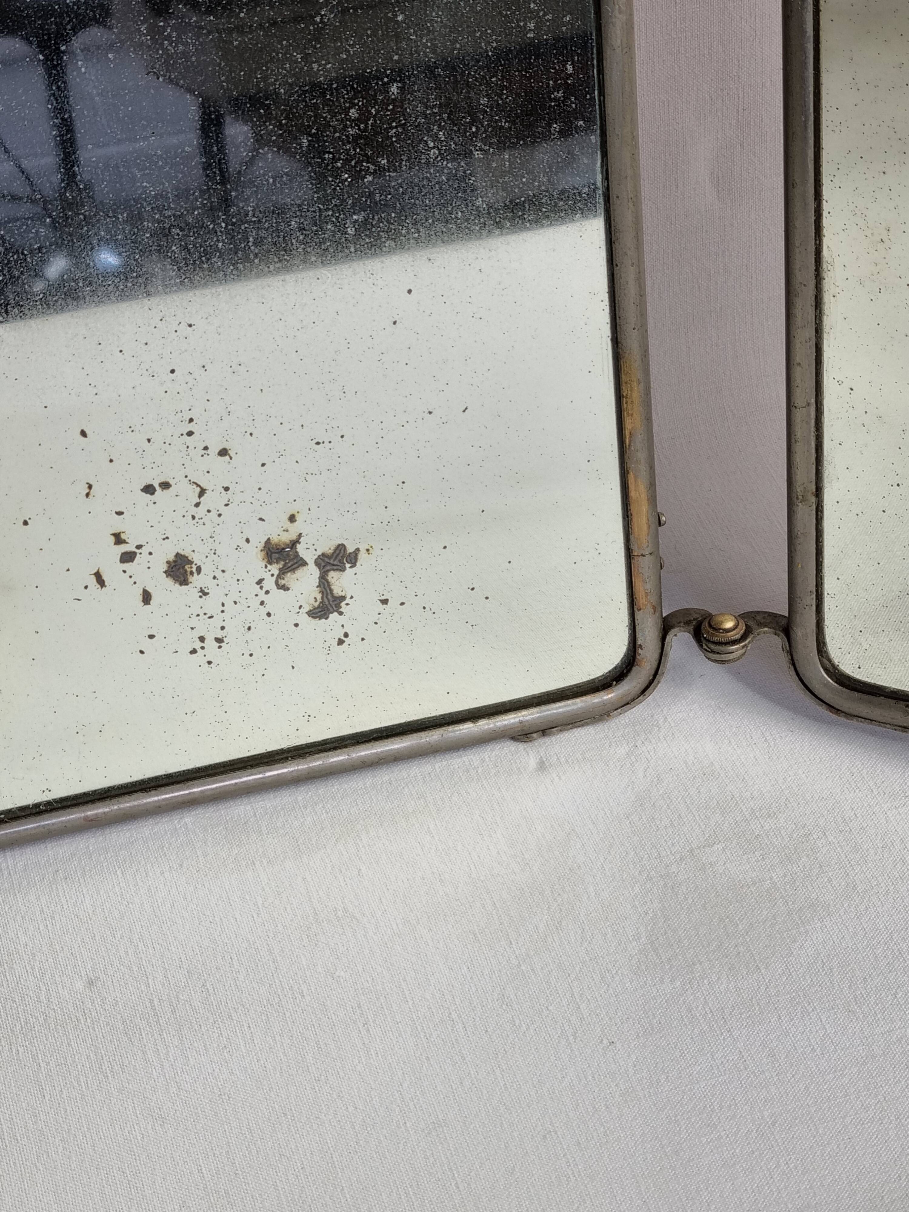 Miroir de barbier triptyque à poser ou à suspendre 1900