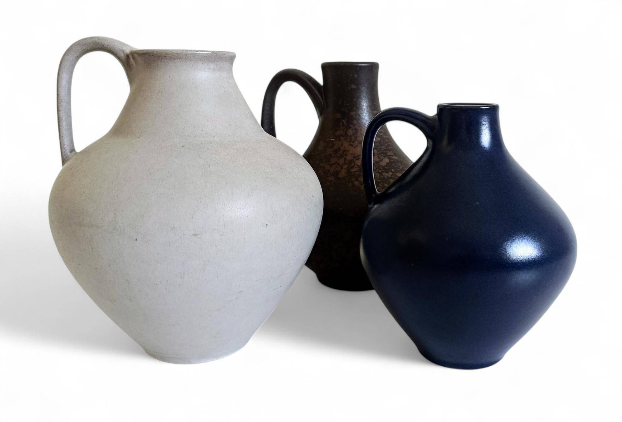 Set of Three Mid-Century Minimalist Vases by Fritz Van Daalen, Germany