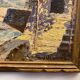 Ancient painting, landscape, escarene bridge, signed Joseph Vernay (1864-1950)