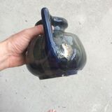Sandstone vase enamelled art studio Jack Labrec